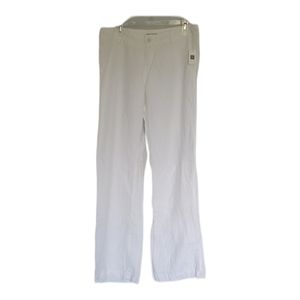 New With Tags GAPS Cool White Wide Legged Linen Pants 8